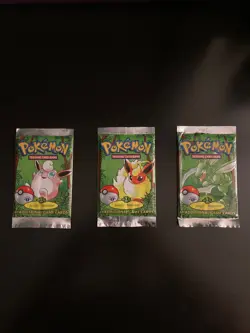 1999 Pokemon Jungle 1st Edition Booster Packs – 3 Artworks – Factory Sealed - Image 1