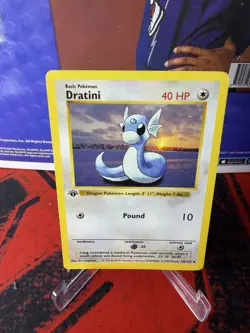 Pokemon TCG - Dratini 26/102 FIRST EDITION Base Set Shadowless - Image 1