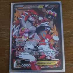 Pokemon TCG Team Magma's Groudon-EX Holo Card Double Crisis 15/34 - Image 1