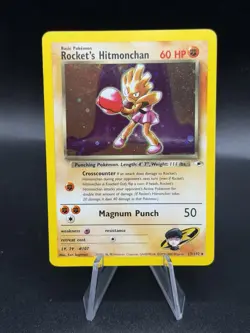 Rocket's Hitmonchan - 11/132 - Pokemon Gym Heroes Unlimited Holo Rare LP EM3 - Image 1