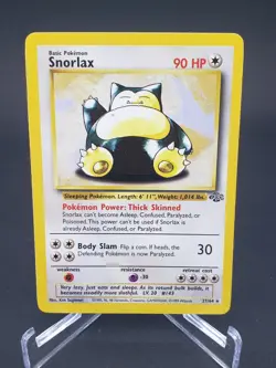Snorlax Jungle 27/64 NM MINT Pokemon TCG Non Holo Rare WOTC Vintage 1999 Card - Image 1