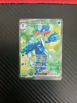 Pokemon TCG Quaquaval ex 235/193 Ultra Rare Paldea Evolved NM - Image 1