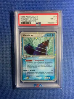 2007 POKEMON EX POWER KEEPERS #99 WALREIN EX-HOLO PSA 8 - Image 1