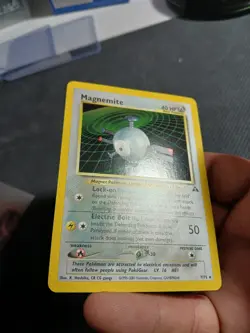 Pokemon TCG Magnemite 7/75 Neo Discovery Unlimited Edition Rare Holo Card -LP - Image 3