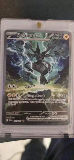 Pokemon Zecrom EX SIR 166/086 Pack Fresh Black Bolt NEAR MINT/CHASE CARD 🔥 - Image 1