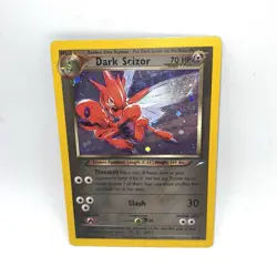 Dark Scizor 9/105 Neo Destiny Holo MP Pokemon Card WOTC Vintage - Image 1