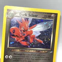 Dark Scizor 9/105 Neo Destiny Holo MP Pokemon Card WOTC Vintage - Image 3