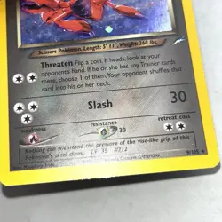 Dark Scizor 9/105 Neo Destiny Holo MP Pokemon Card WOTC Vintage - Image 4