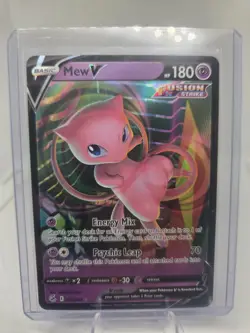 Pokemon TCG Mew V SWSH08 Fusion Strike Ultra Rare Holo Card #113/264 - Image 1