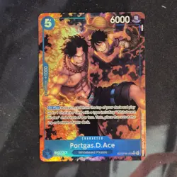 ONE PIECE Portgas D. Ace Treasure Rare #OP08-052 Foil Royal Blood NM - Image 1