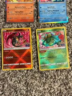 Radiant Charizard Blastoise Venusaur and Flareon Card Set Pokemon Go, 151, MORE - Image 4