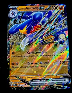 Cynthia's Garchomp EX Destined Rivals 104/182 NM Pokemon Card Near Mint - Image 1