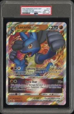 2022 Pokemon Lucario VSTAR Jumbo Card PSA 10 - Image 1
