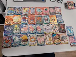 Topps Pokemon Tv Animation Cards Lot Of 34 1999 2000 Holos Used - Image 2
