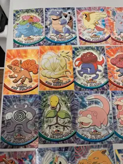 Topps Pokemon Tv Animation Cards Lot Of 34 1999 2000 Holos Used - Image 3