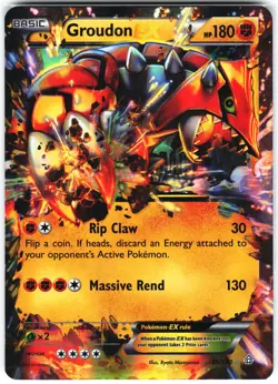 Pokemon Card- Groudon EX XY - Primal Clash #85/160 - Image 1