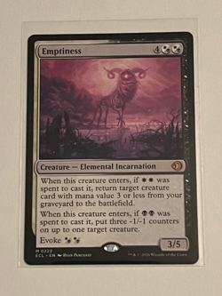 MTG Emptiness - Lorwyn Eclipsed #222 - Image 1