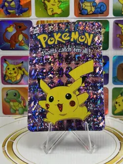 Pokemon Rare Vintage Vending Machine Holo prism sticker Nintendo 2000 Pikachu - Image 2