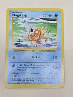 Pokemon Vintage Shadowless Magikarp Base Set 35/102 WotC 1999 - Image 1