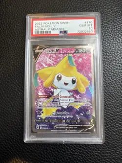 Pokemon Jirachi V 170/189 Astral Radiance Full Art Ultra Rare Holo PSA 10 - Image 1