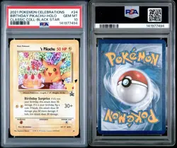 2021 Pokemon Celebrations Classic Collection Birthday Pikachu #24 PSA 10 - Image 3