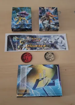 Pokemon LOST THUNDER THEME DECKS Set of 2 (Blazing Volcano / Storm Caller) VG - Image 1