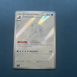 Pokemon TCG Crabominable Card 149/142 Stellar Crown Illustration Rare - Image 1