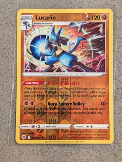 Lucario 079/172 Holo Rare Brilliant Stars Pokemon Reverse Holo NM - Image 1