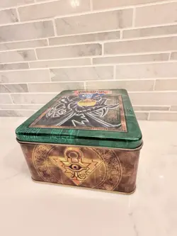 Konami Yu-Gi-Oh! Blue-Eyes White Dragon Collectible Metal Tin Green Brown Gold - Image 3