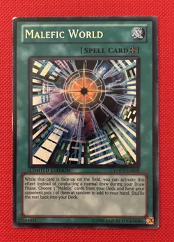 Malefic World ymp1-en008 Ltd Ed (LP) Secret Rare Yu-Gi-Oh! - Image 1