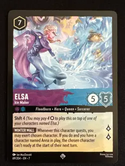 Elsa Ice Maker 69/204 Non Foil Archazia's Island -Near Mint- Lorcana TCG - Image 1