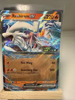 Pokemon Reshiram EX Double Rare Holo Card 030/159 Sv09: Journey Together STAMPED - Image 2
