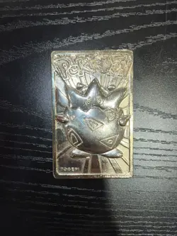 Pokemon 23K Gold Plated Togepi Trading Card 1999 Burger King Limited Edition - Image 1