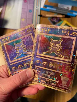 Two Pokemon TCG Ancient Mew Movie Promo Holo Rare Cards 1999/2000 - Image 4
