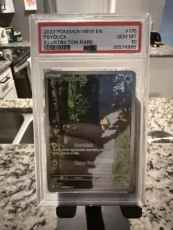 Pokemon TCG Psyduck Scarlet & Violet Holo Illustration Card 175/165 PSA 10 - Image 1