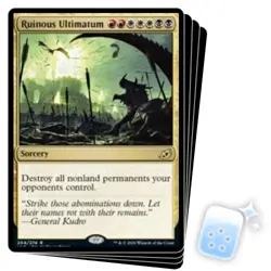 RUINOUS ULTIMATUM X4 Ikoria IKO Magic MTG MINT CARD - Image 1