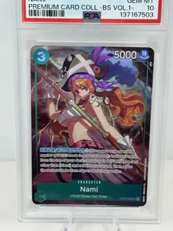 2024 ONE PIECE NAMI OP02-036 PREMIUM CARD COLLECTION BEST SELECTION VOL 1 PSA 10 - Image 2