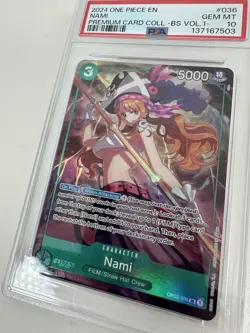 2024 ONE PIECE NAMI OP02-036 PREMIUM CARD COLLECTION BEST SELECTION VOL 1 PSA 10 - Image 3