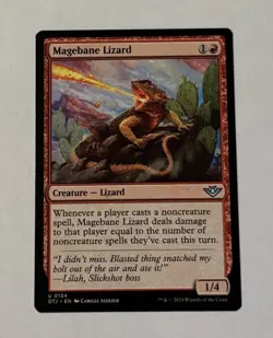 MTG Magebane Lizard - Outlaws of Thunder Junction LP - Image 1