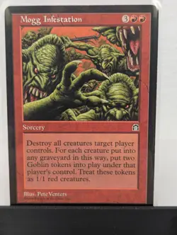Magic The Gathering Stronghold Mogg Infestation Regular - NM - Image 1