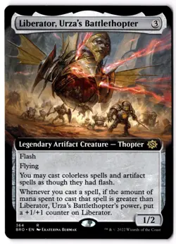 Liberator, Urza's Battlethopter (Extended Art) Normal R The Brothers' War 364 NM - Image 1
