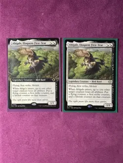 (x2) Abigale, Eloquent First-Year Extended Art + Regular Lorwyn Eclipsed NM MTG - Image 1