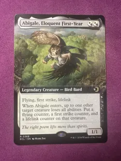 (x2) Abigale, Eloquent First-Year Extended Art + Regular Lorwyn Eclipsed NM MTG - Image 2