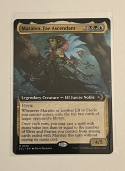 MTG Maralen Fae Ascendant - Extended Art - Lorwyn Eclipsed #376 - Image 1
