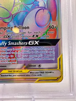 2019 Pokemon S&M Cosmic Eclipse Mega Lopunny & Jigglypuff GX #261 | PSA 10 GM MT - Image 5