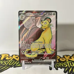 Pokemon Destined Rivals - Team Rocket’s Persian Ex 219/182 - Full Art - MINT - Image 1