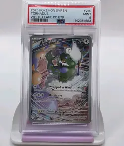 2025 SVP En Tornadus White Flare Pokemon Center ETB Black Star Promo PSA 9 - Image 1