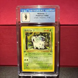 Pokemon Nidoran 1st Edition Jungle Set 57/64 CGC 9 - Image 1