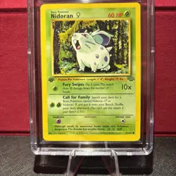 Pokemon Nidoran 1st Edition Jungle Set 57/64 CGC 9 - Image 3
