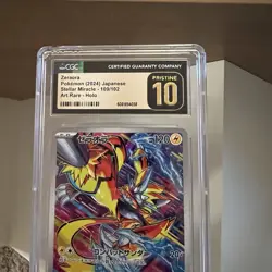 CGC 10 PRISTINE Japanese Pokemon 2024 Zeraora 109/102 Scarlet&Violet SV7 - Image 2